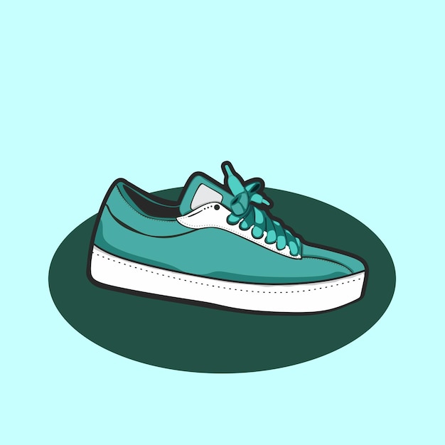 shoes in flat design. This vector illustration can be used to website, t-shirt, banner, post, blog.