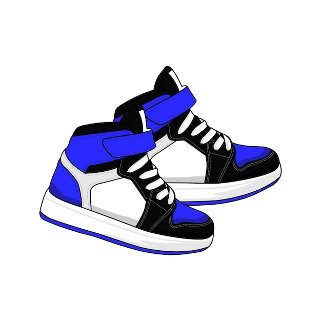 Premium Vector | Shoes kid sneakers vector image and illustration