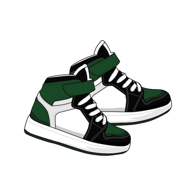 Shoes Kid Sneakers Vector Image and Illustration