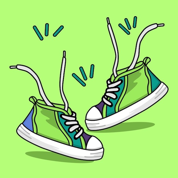 Shoes kid vector and illustration