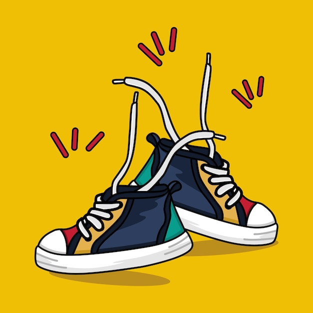 Scarpe bambino vettore e illustrazione