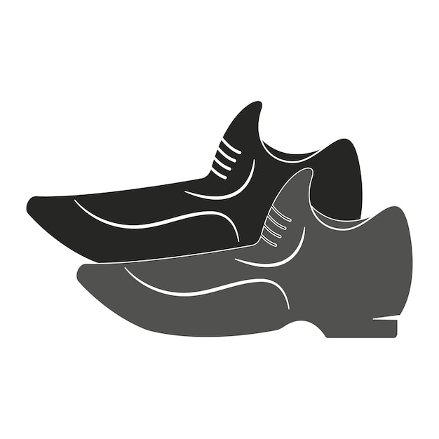 Vettore illustrazione vettoriale del logo delle scarpe