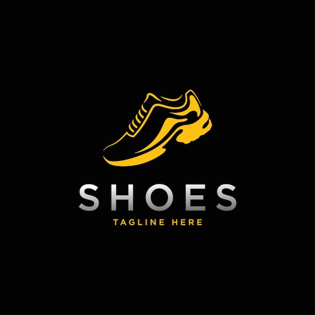 Shoes logo vector running logo vector template