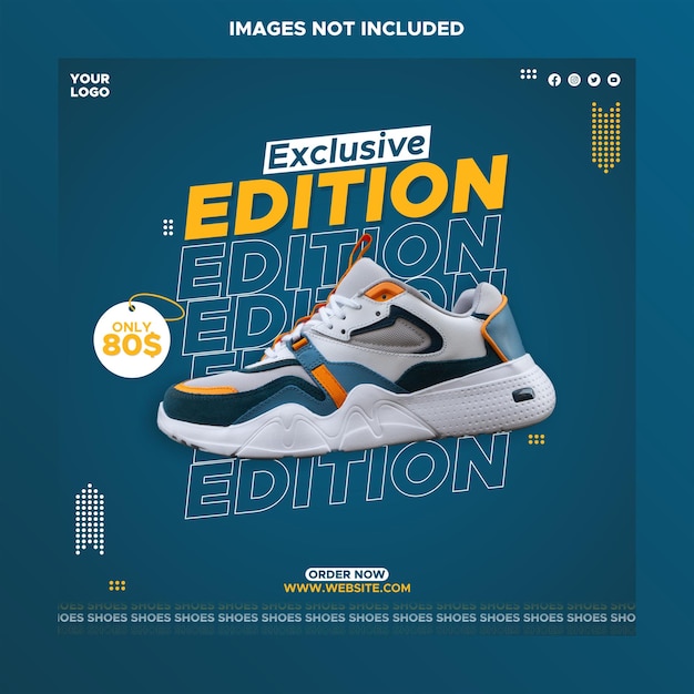 shoes promotion Instagram template