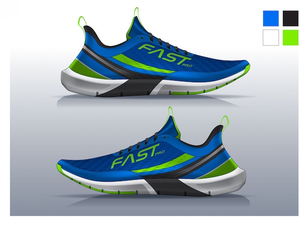 Shoes for running, sneakers design