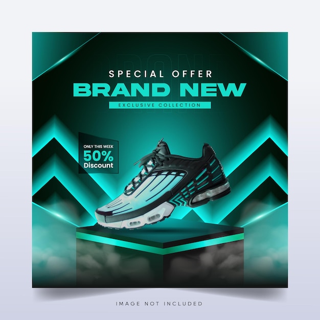 Shoes sale social media post template