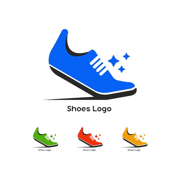 Vector shoes shop logo design idea