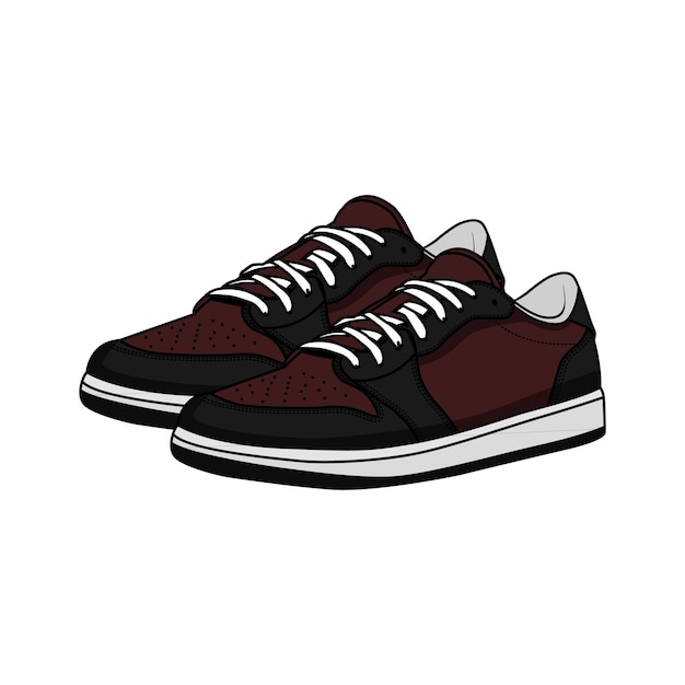 Shoes Sneaker Footwear Vector And Illustration