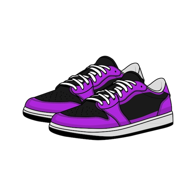 Shoes Sneaker Footwear Vector And Illustration