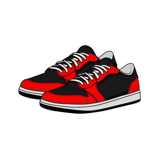 Shoes Sneaker Footwear Vector And Illustration