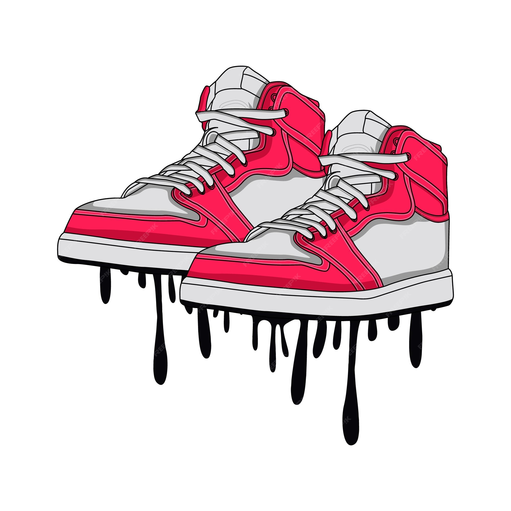 Premium Vector | Shoes sneaker footwear vector image and illustration