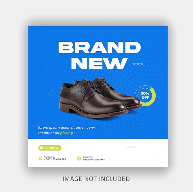 Shoes social media instagram post templates