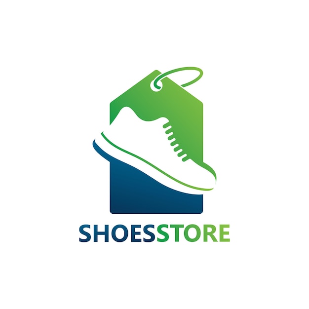 Shoes store logo template design