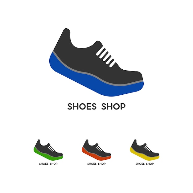 shoes store online logo vector