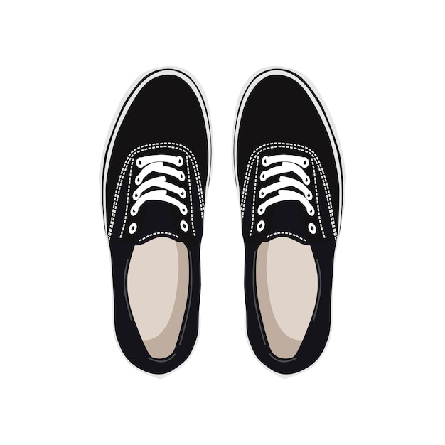 Vector shoes vans old skool shoe vector image and illustration