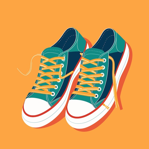 Shoes vector cartoon style