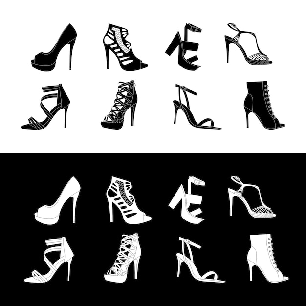 Shoes vector icons