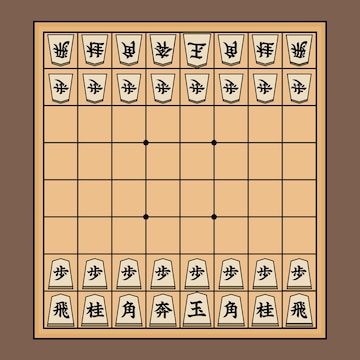 Jogo shogi  Vetor Premium