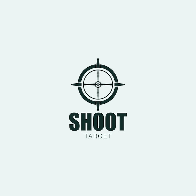 Shoot target brand insignia simple design