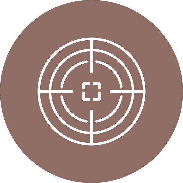 Shoot Target icon vector image Can be used for Military