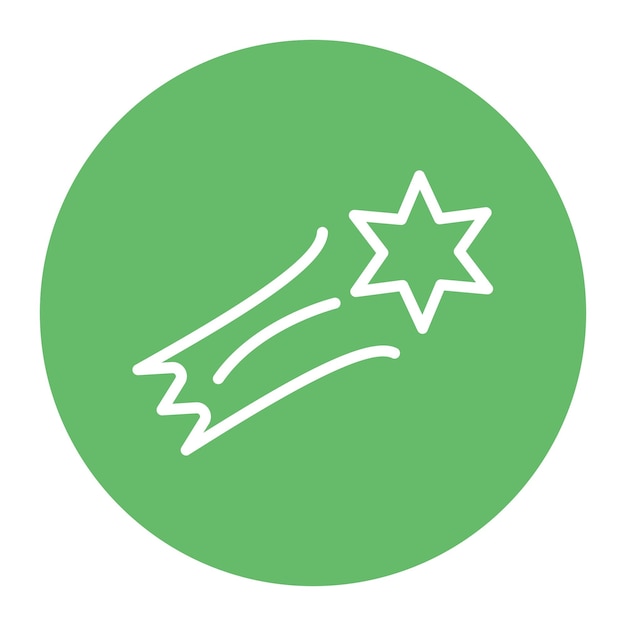 Vector shooting star-icon vector afbeelding kan worden gebruikt voor carnival