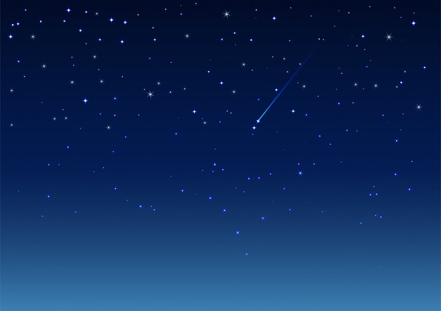 北斗七星の星座。ポーラースター。夜の星空 | プレミアムベクター