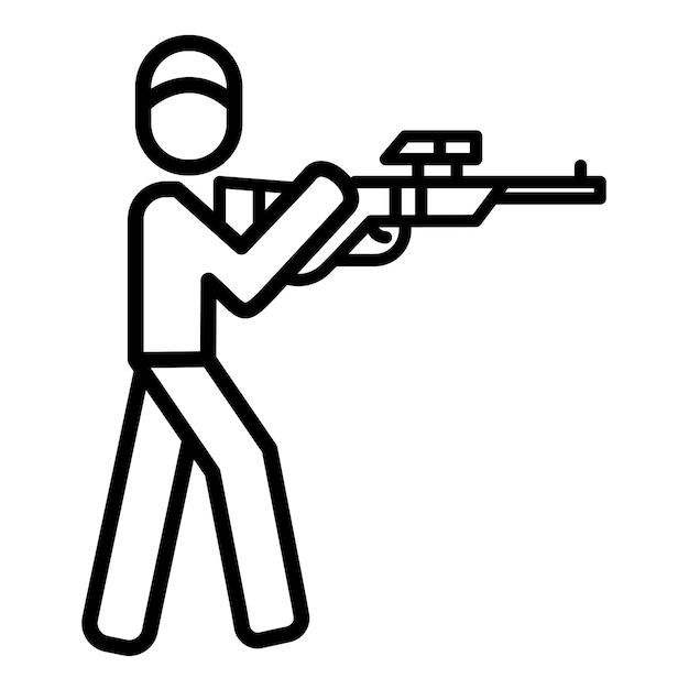 Shooting Vector Illustration Style