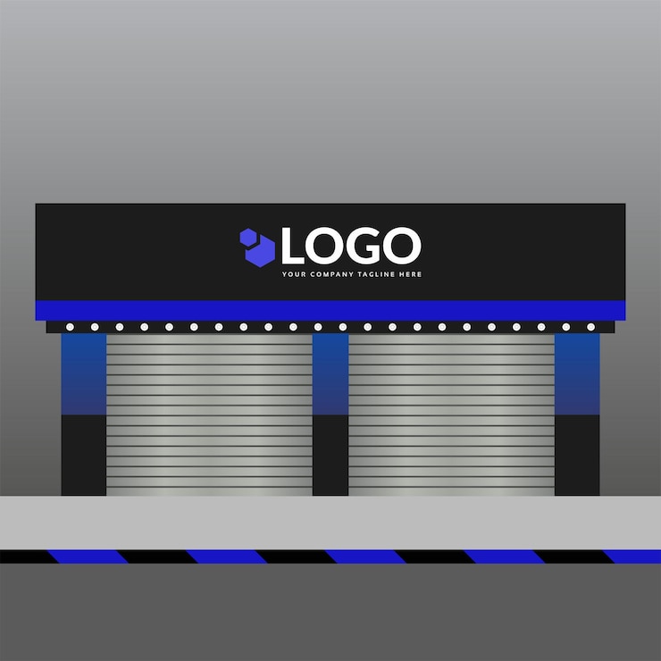 Vector shop front design