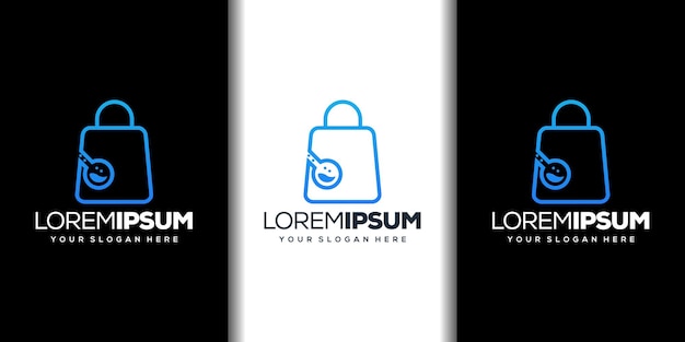 Shop and lab modern logo template