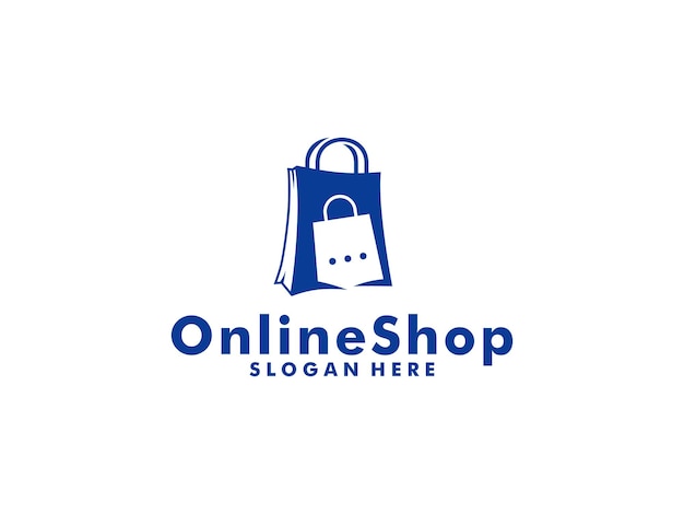 магазин логотип интернет-магазин дизайн логотипа шаблон Сумка логотип символ значок магазин шаблон логотипа