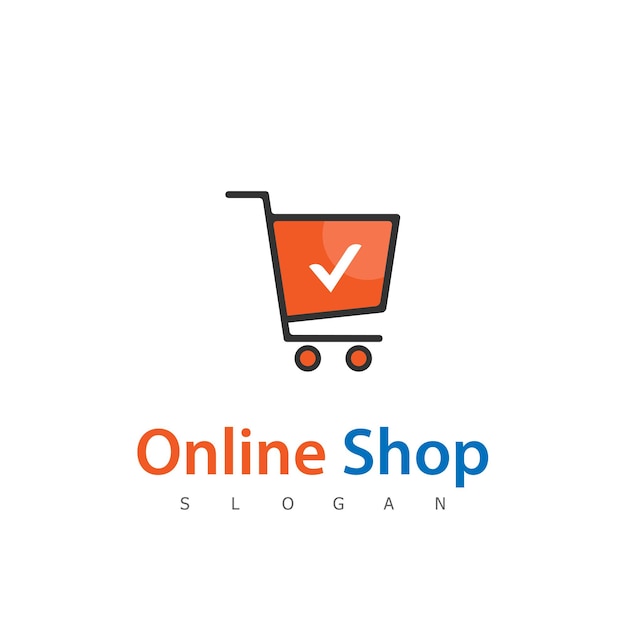 Shop logo shopping design symbol sale