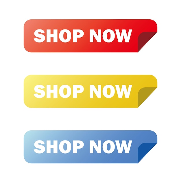 shop now banner design sale promotion sign and symbol