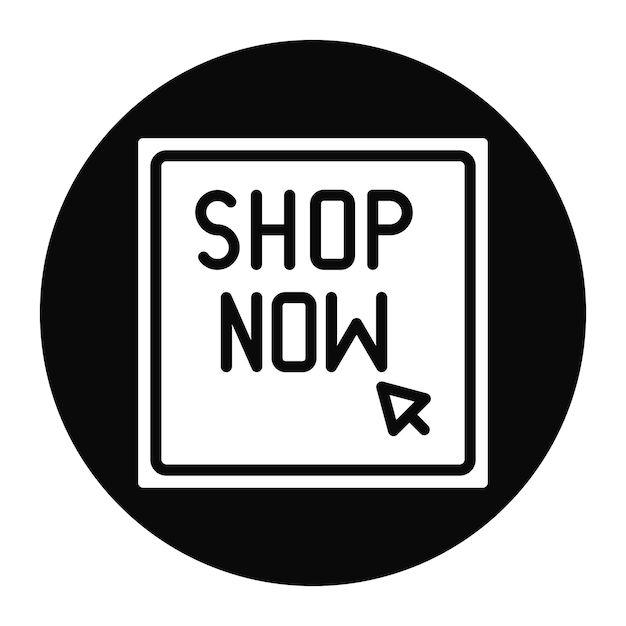 Vector shop now icon vector image can be used for gaming ecommerce