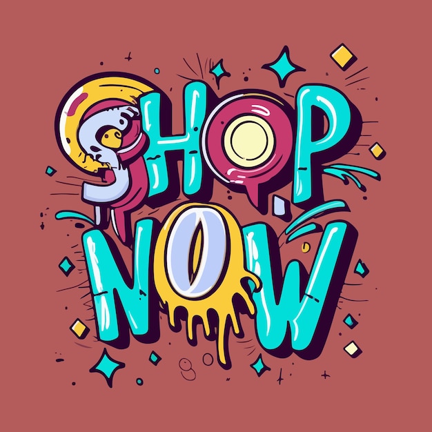 shop now market stalls sticker