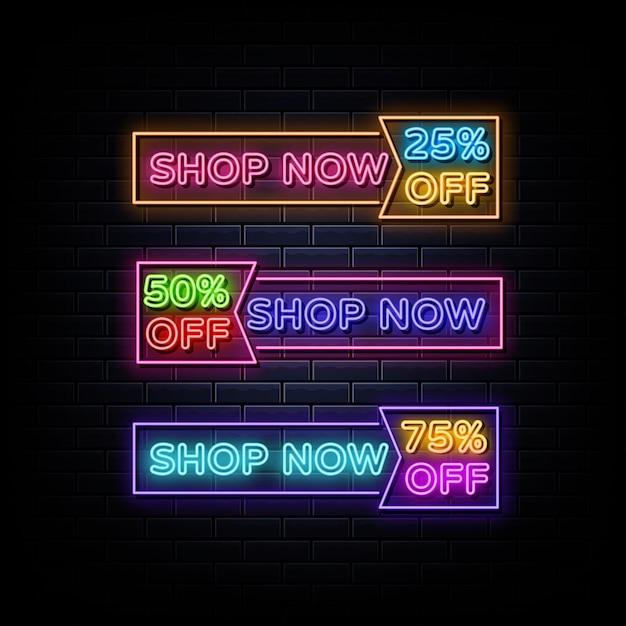 Shop now set neon sign neon symbol