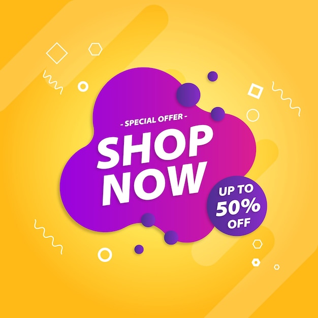 Shop Now Special offer tag