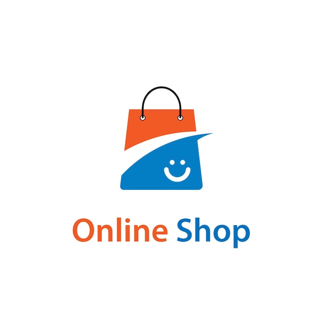 Shop online shopping logo design