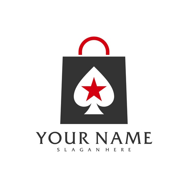Acquista il modello vettoriale del logo poker concetti di progettazione del logo creative poker