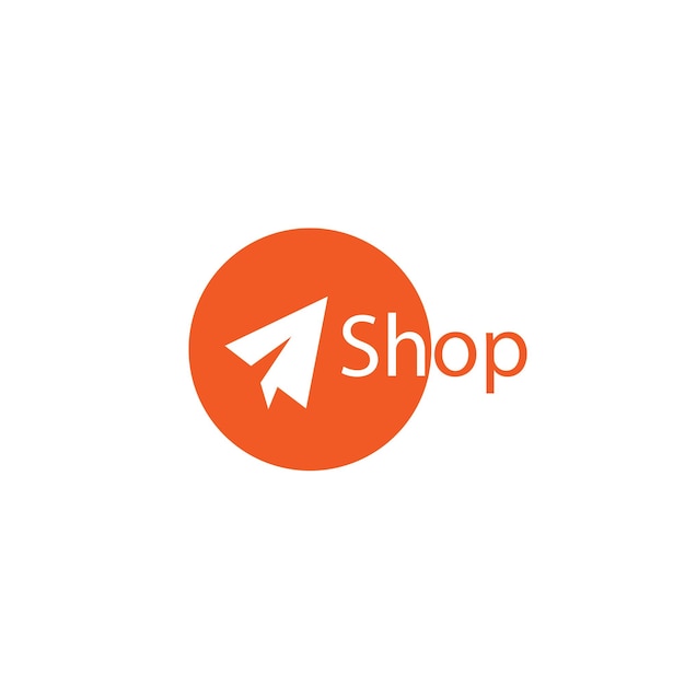 Shop sale shopping bag logo design symbol