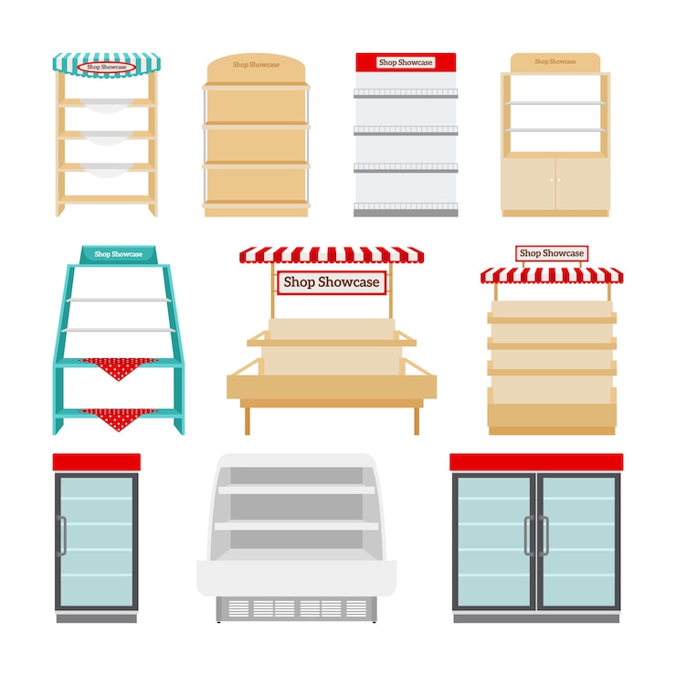Vector shop showcases