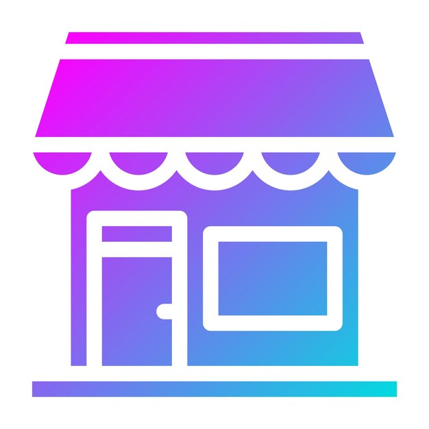 Shop Vector Icon Design Illustration
