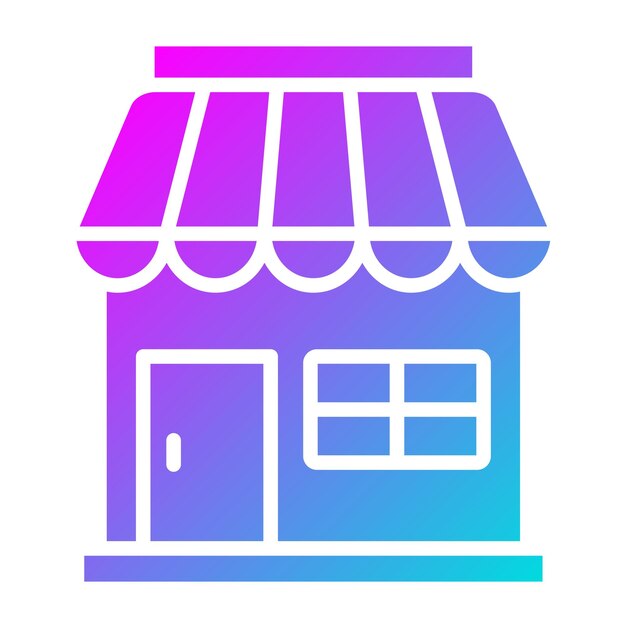 Shop Vector Icon Design Illustration