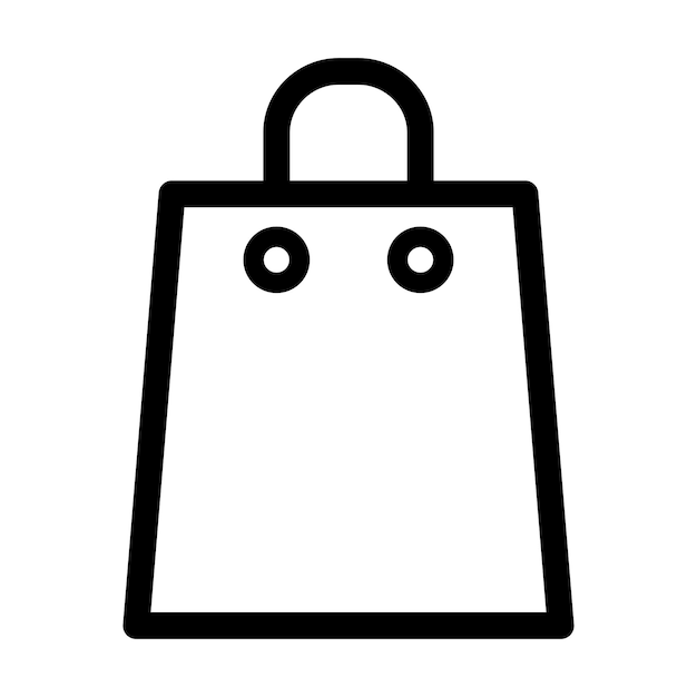 shopping bag icon for graphic and web design