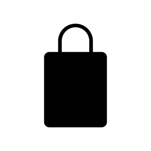 Shopping bag icon logo vector design