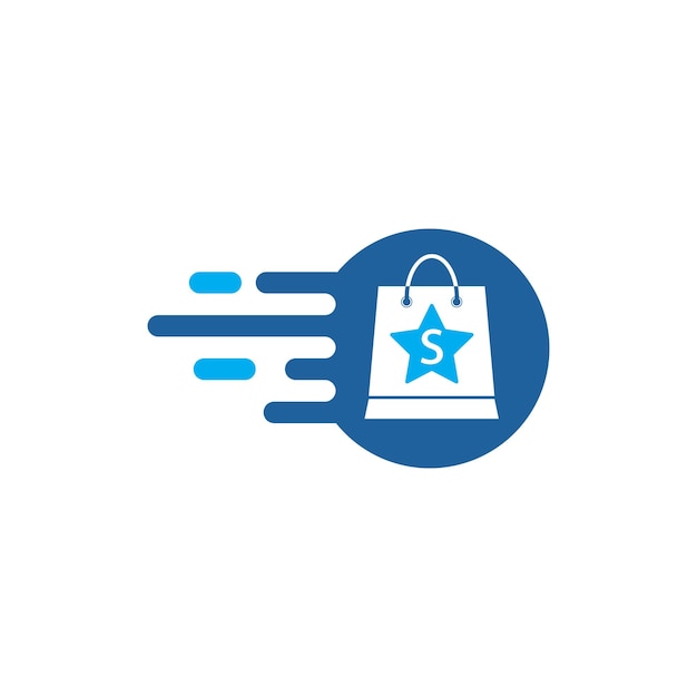 Shopping bag icon vector illustration design template