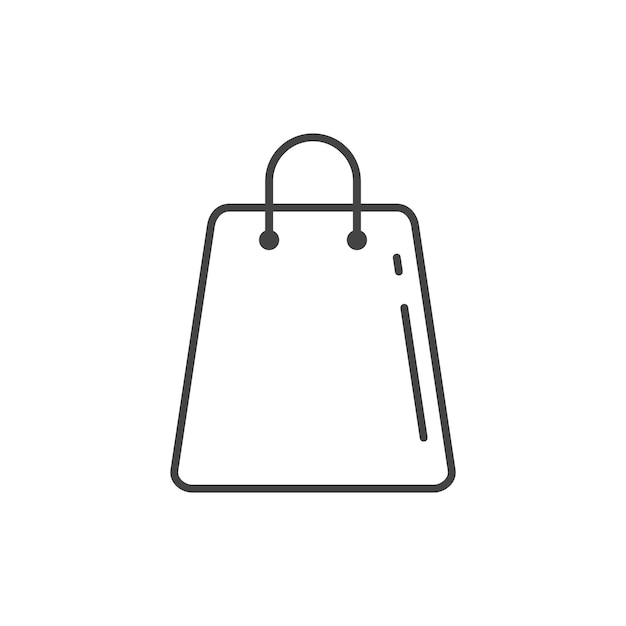 ベクトル ショッピング バッグのアイコン ベクトルのロゴのテンプレート