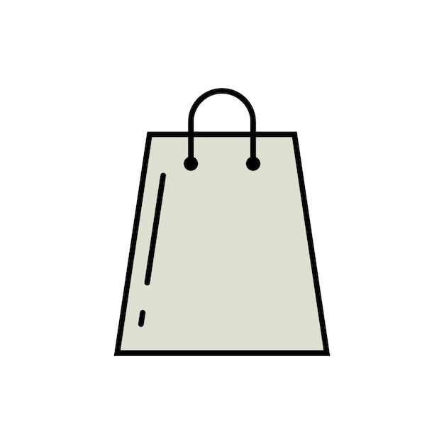 Shopping Bag Icon Vector Logo Template