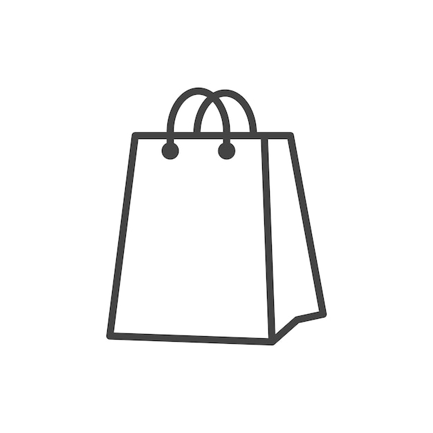 Shopping Bag Icon Vector Logo Template