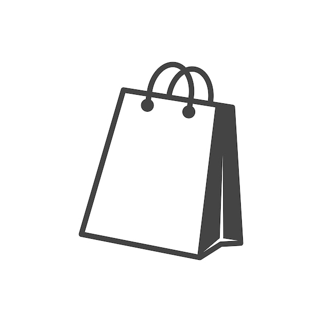 Shopping Bag Icon Vector Logo Template