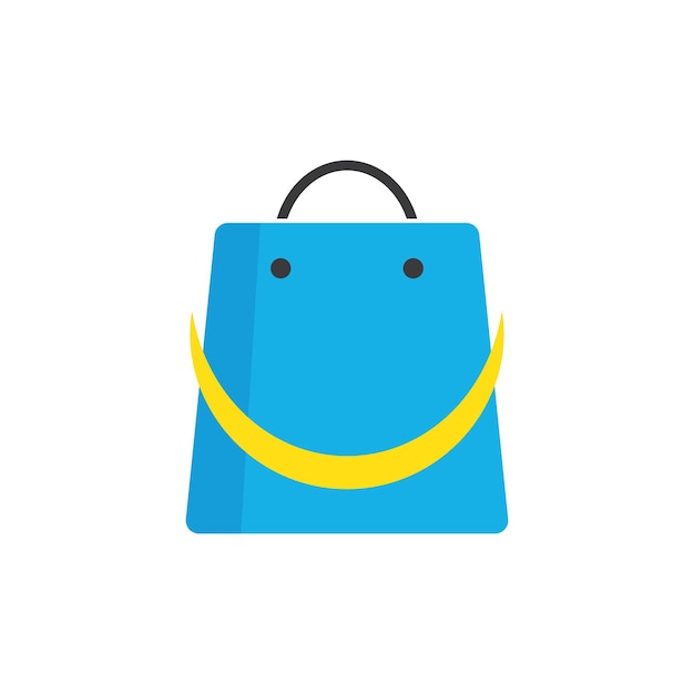 Shopping bag illustration logo